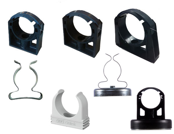 Hand lamp accessories - mounting clips and magnets
