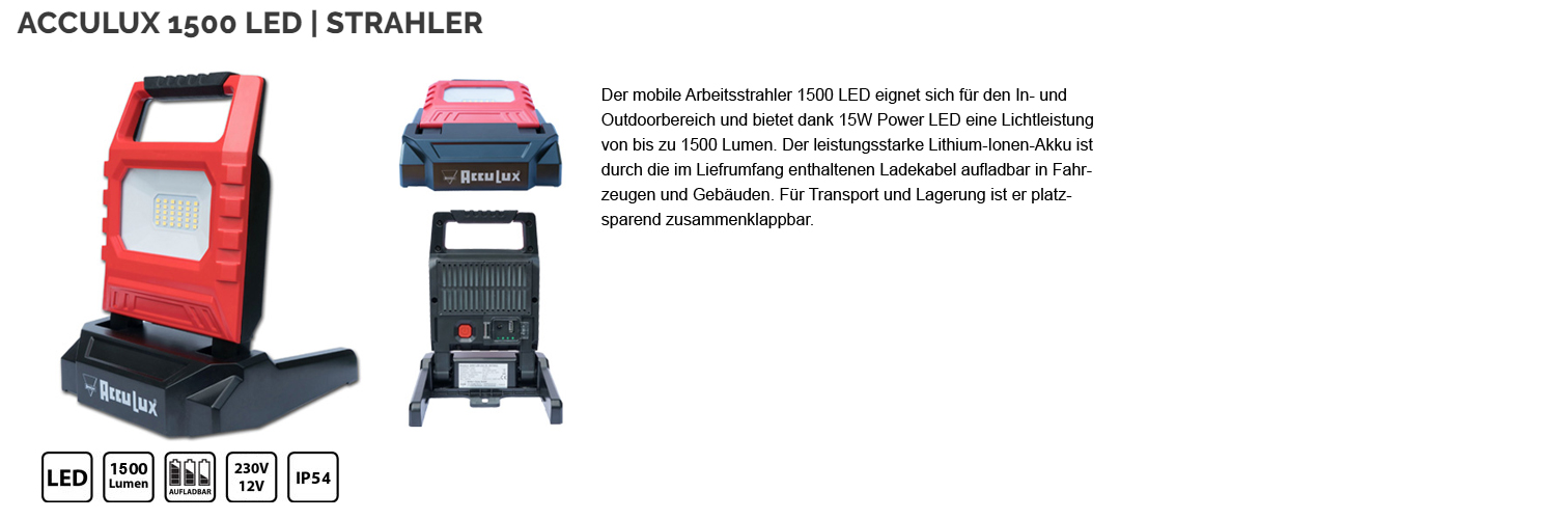 Acculux 1500 LED Strahler
