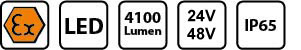 Safeboy Symbole LED Strahler